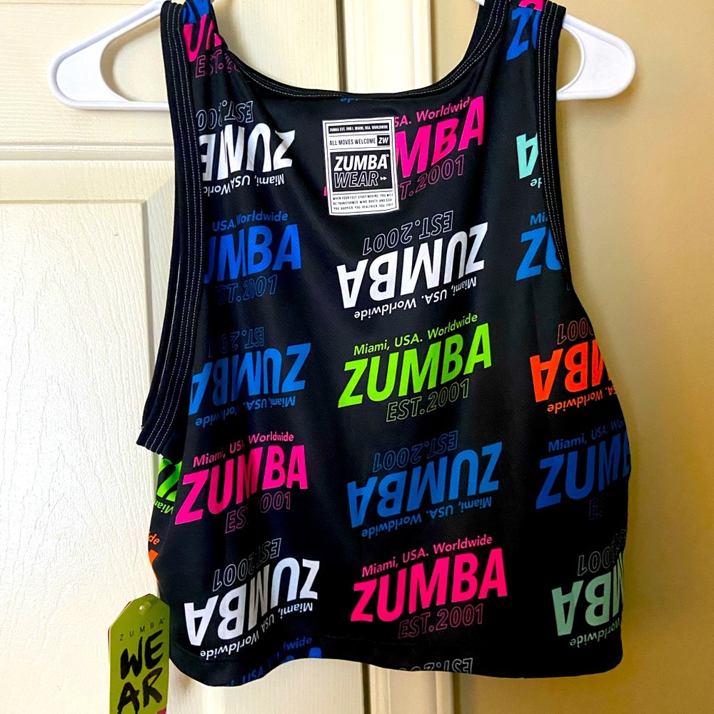 Zumba jersey crop tank